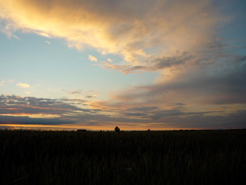 Clouds nature sunset photo