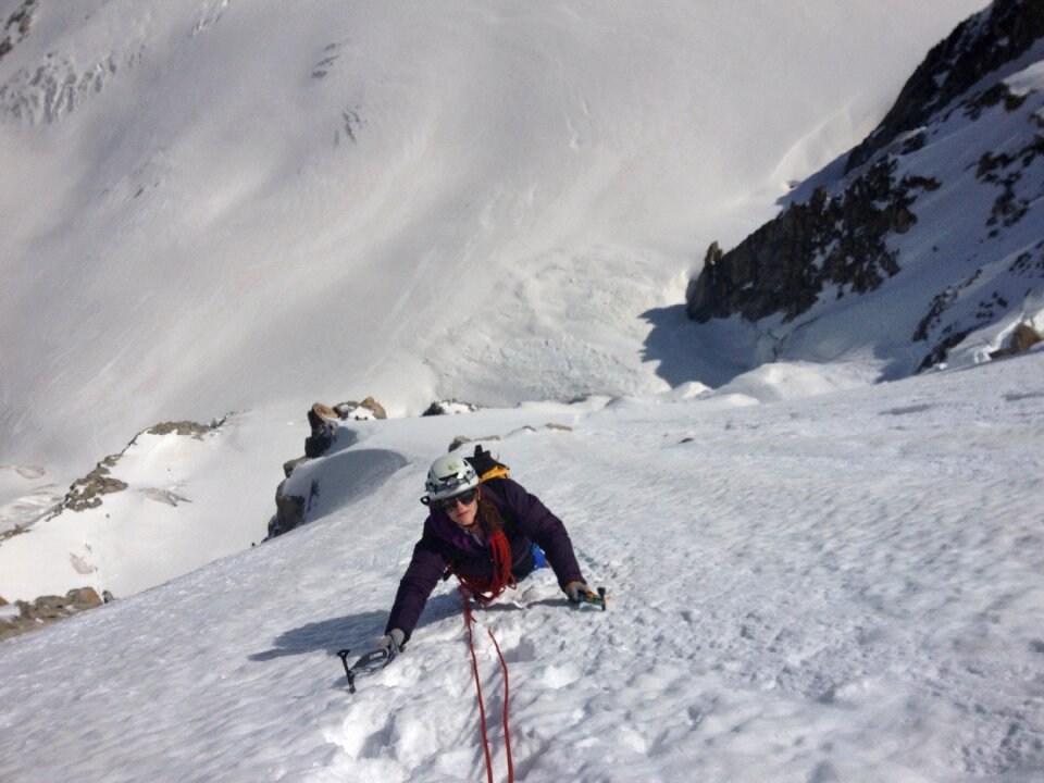 Mountaineering ice climbing spur migot