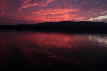 Reflection sky sunset photo