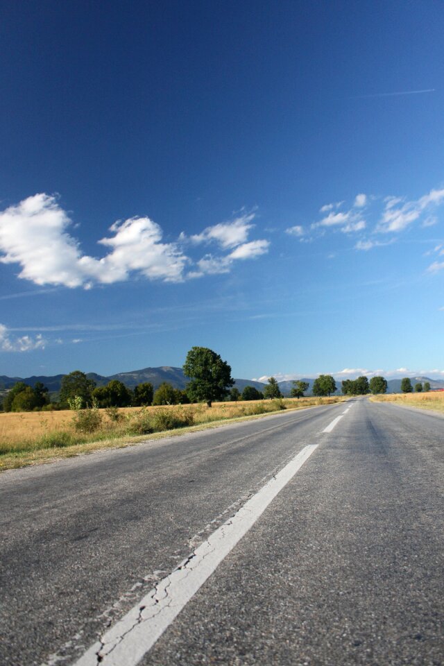 Highway landscape mountain photo