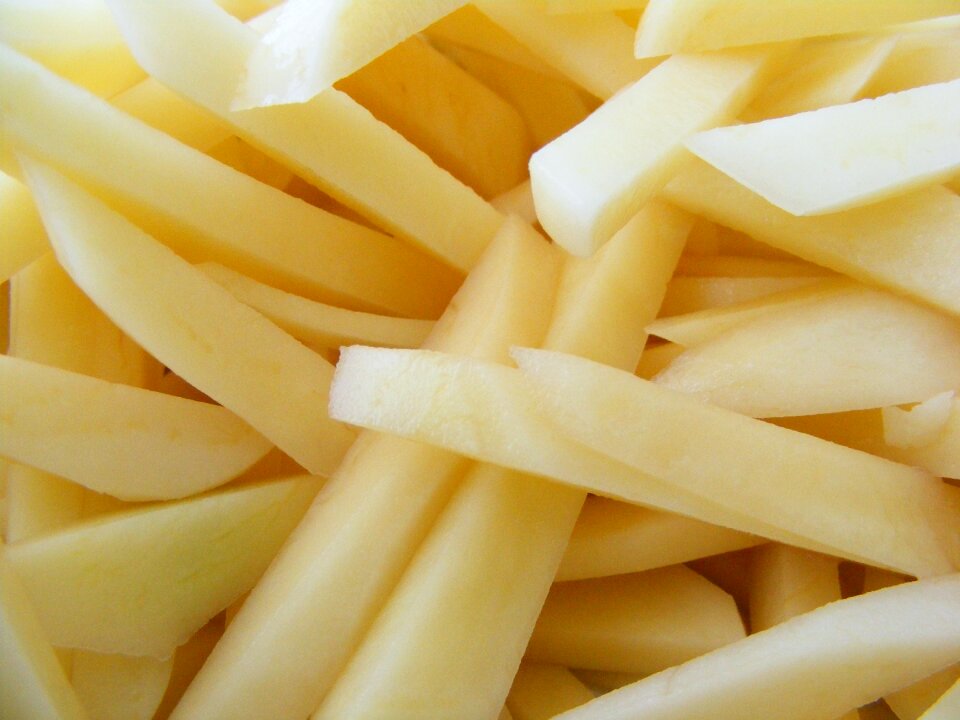 Potatoes cutted fry