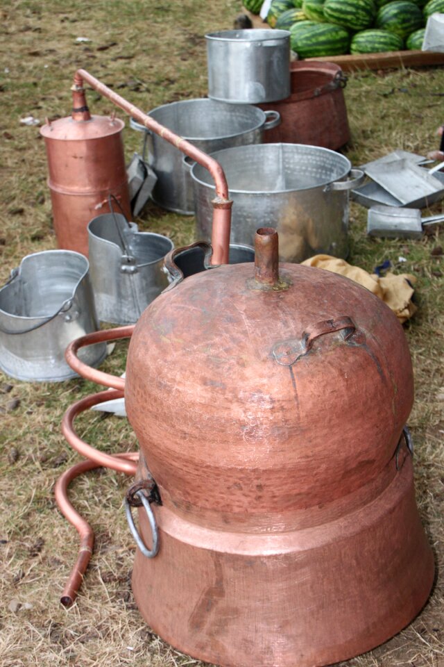 Copper distilling handmade