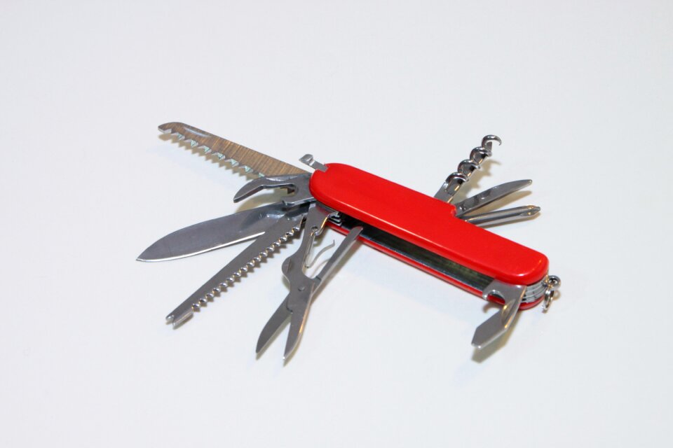 Multifunction penknife red