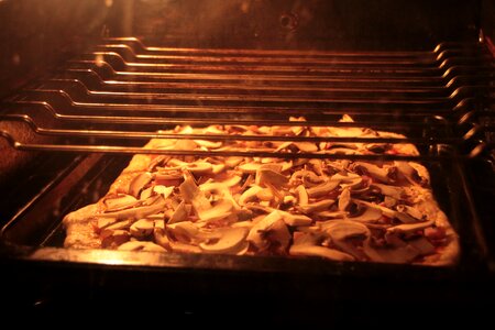 Homemade oven pizza photo