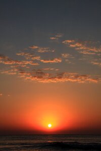 Morning orange red