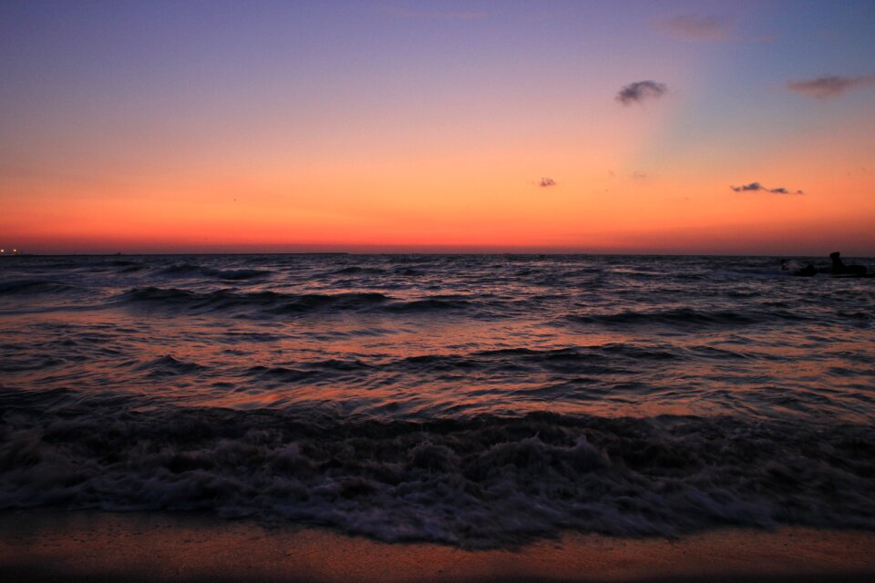 Morning reflection sea