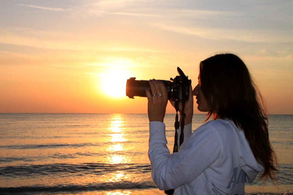 Light photographer sea
