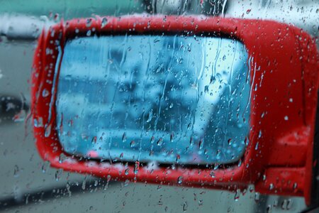 Droplets foggy glass