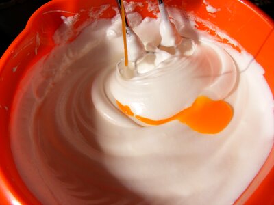 Whipped white yolk