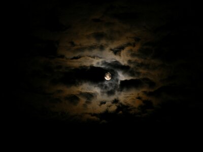 Moon night sky photo