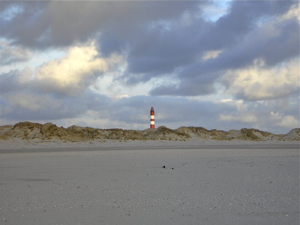 Wide lighthouse sky