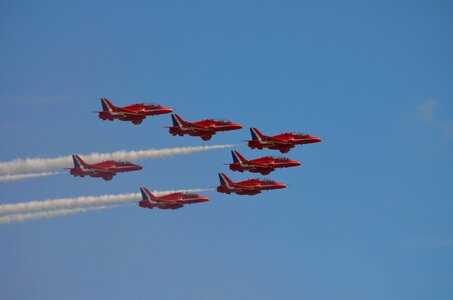 Aircraft afterwards red photo