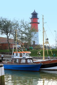 Lighthouse boat büsum photo