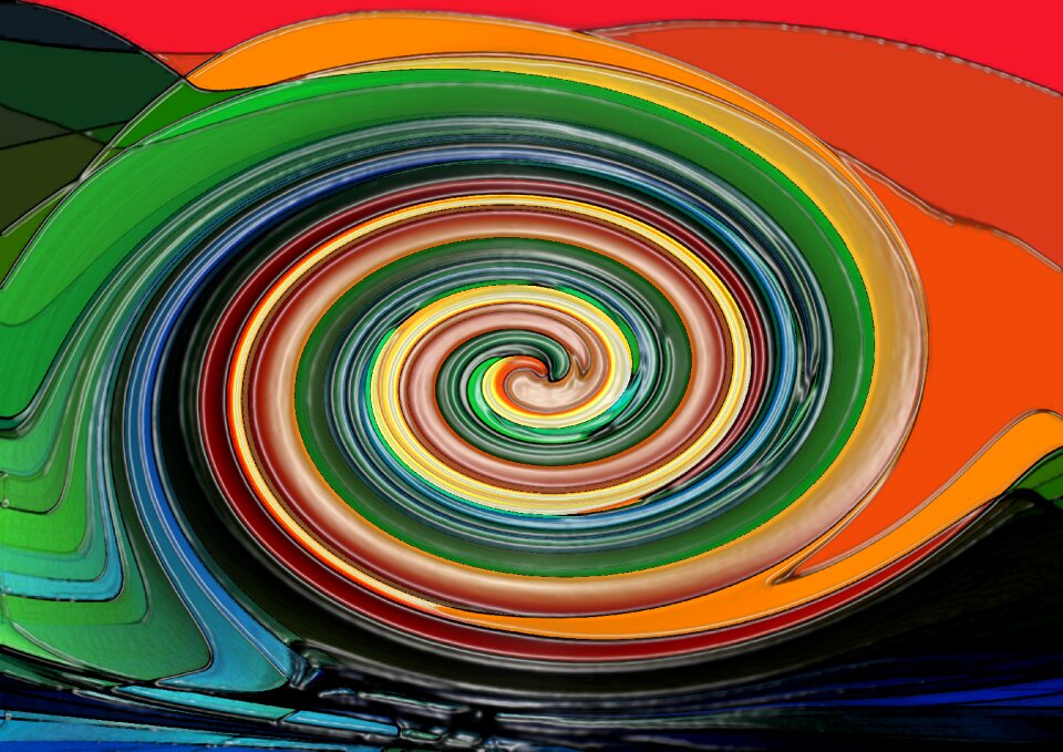 Color colorful strudel