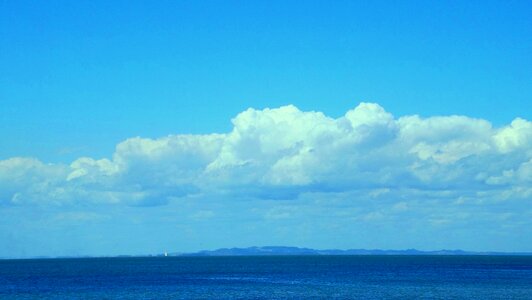 Blue mar blue sky photo