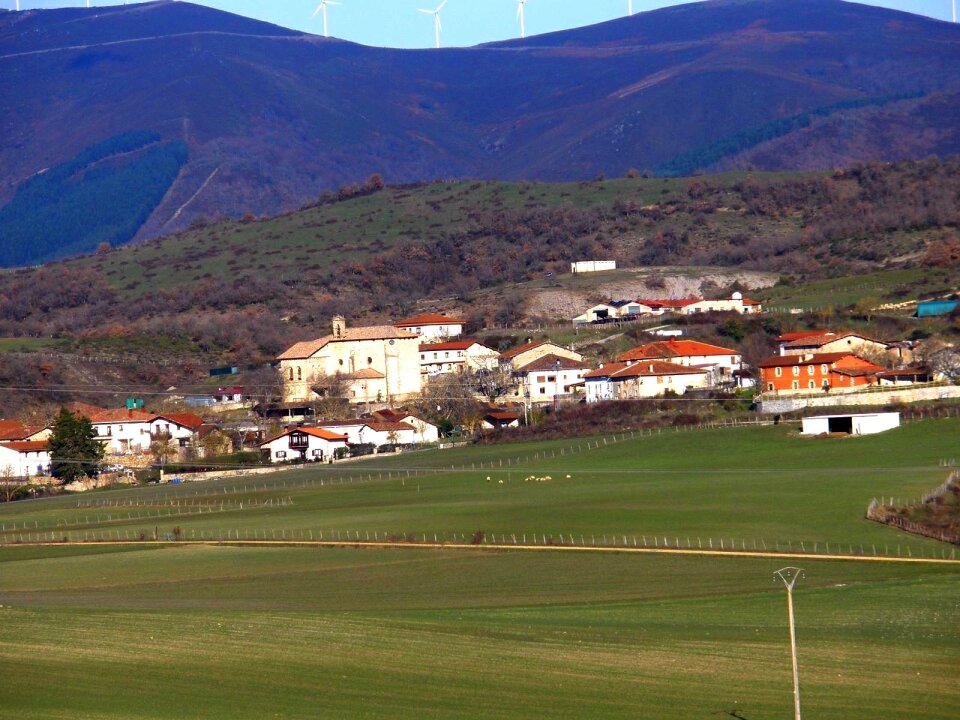 Village town mountains