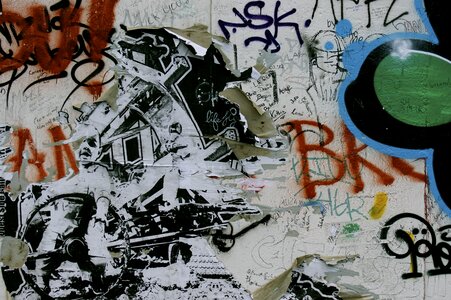 Graffiti grunge wall