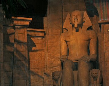 Luxor egypt habu temple casino view