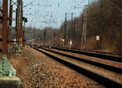 Railway upper lines gleise