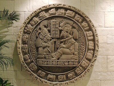 Calendar maya mexico photo