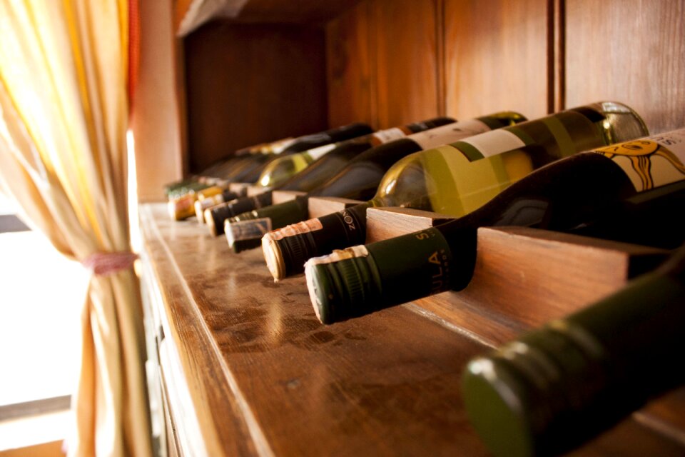 Bottle wine glass wines