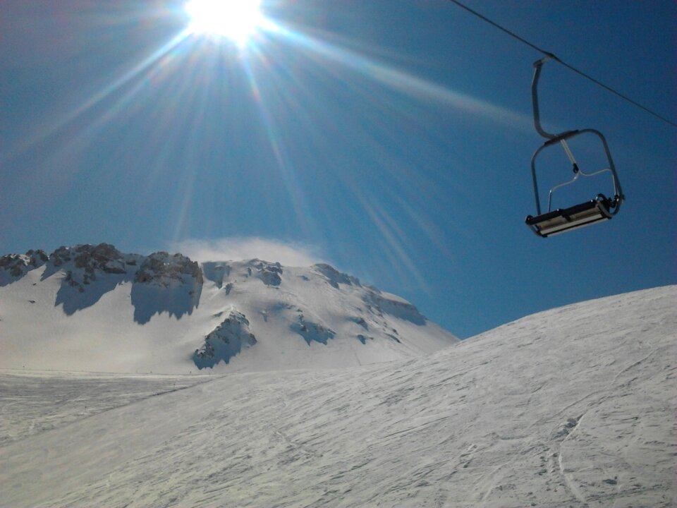 Solar snow the cable car
