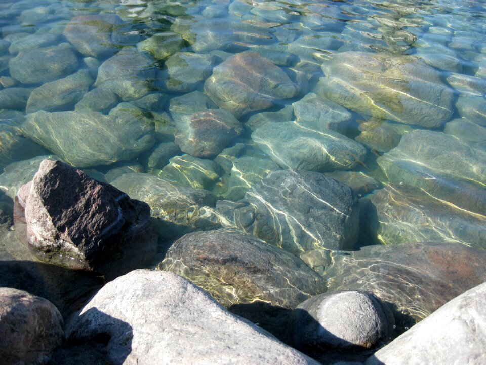 Stones pebble flow