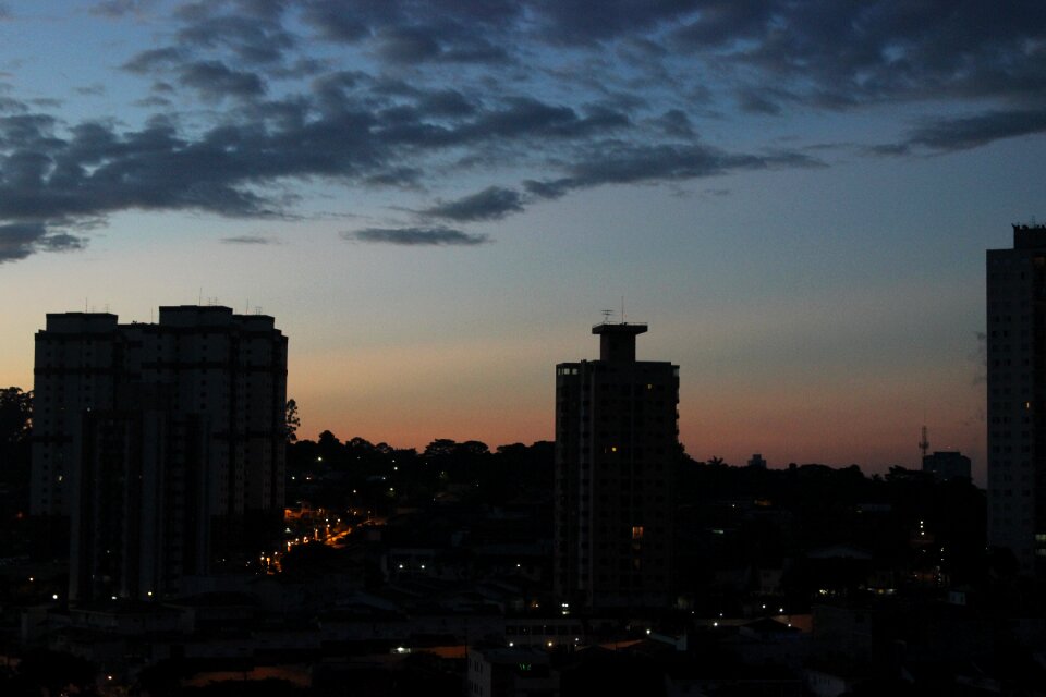 City twilight cloud