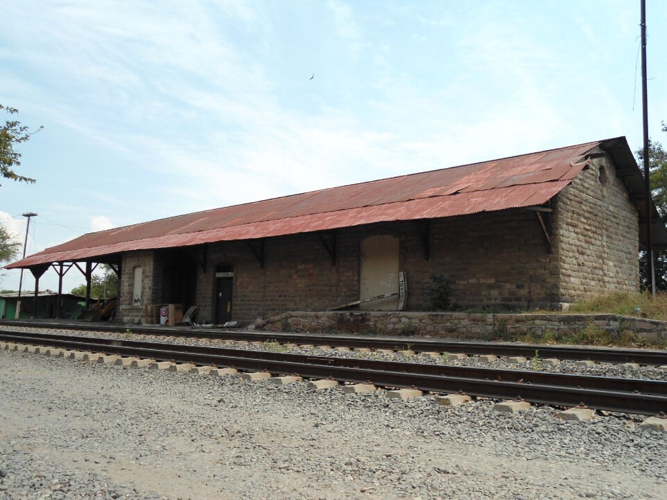 Railway train railway rails