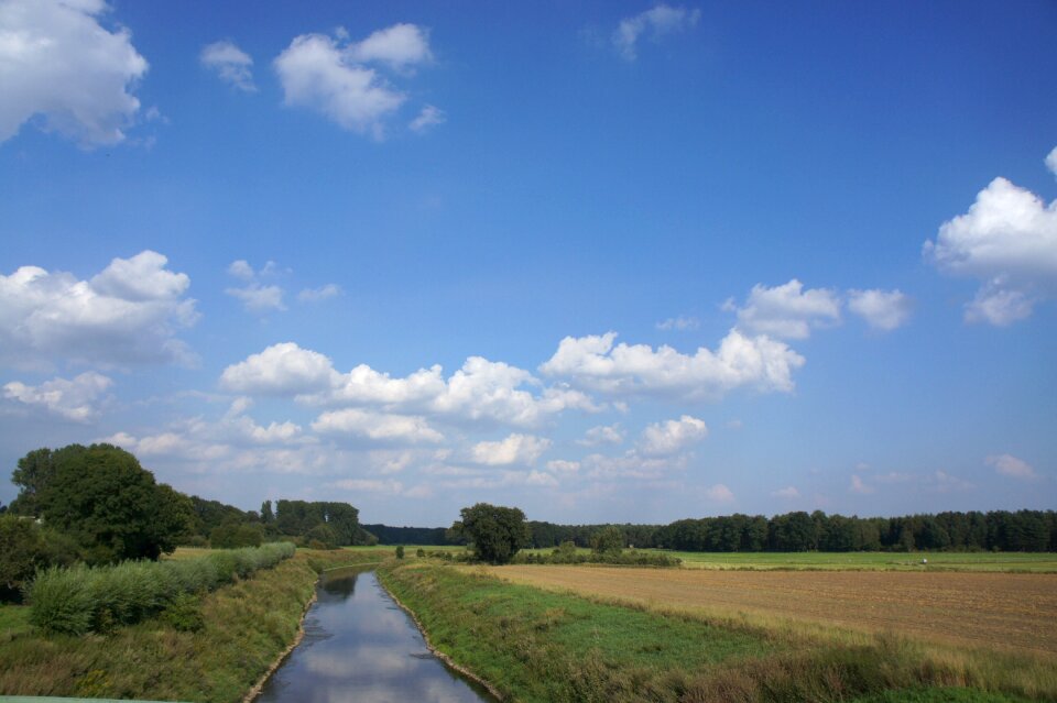 Clouds field summer