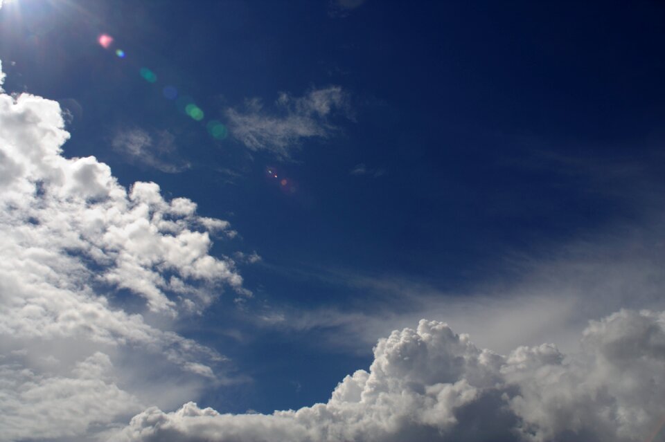 Clouds blue sky