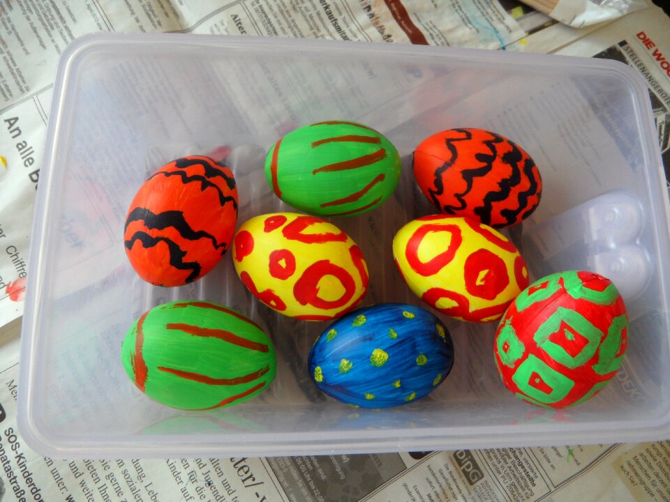 Colorful spring easter