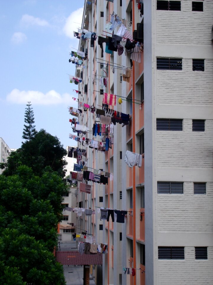 Building facade sky