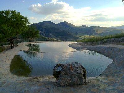 Scenic landscape pool