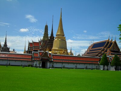 Gold asia buddhism photo