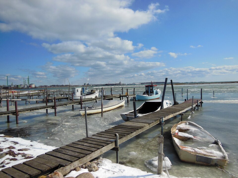 Water winter blue sky photo