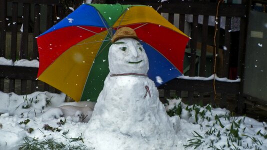 March snowman parasol
