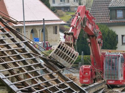 Work excavators site