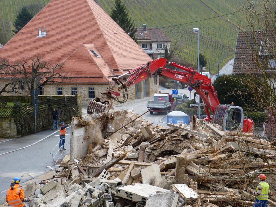 Work excavators site