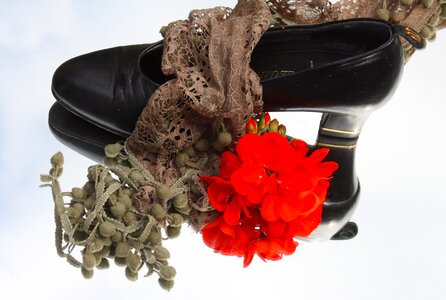 Red shoe pumps