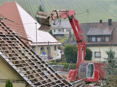 Work excavators site