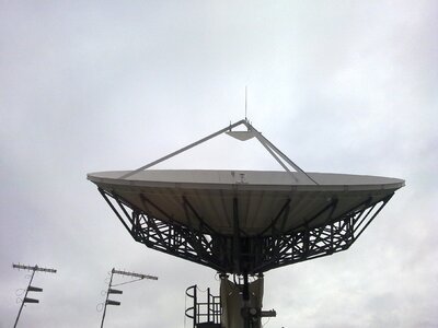 Antenna ground station satellite antenna photo