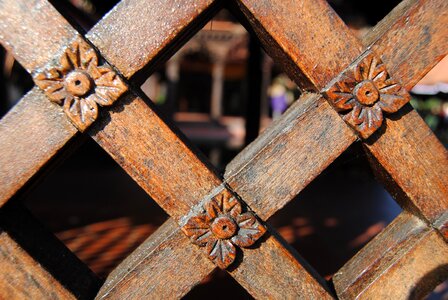 Wood fence wood lattice abstract photo