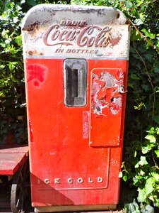 Antique vending machines soda photo