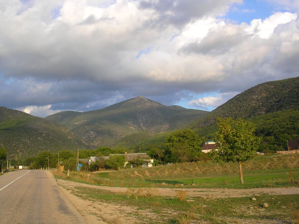 Mountains sky clouds photo