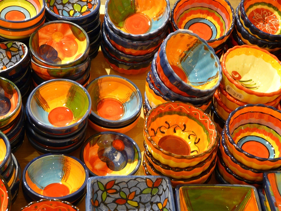 Colorful color painted