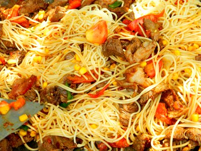 Spaghetti food pasta photo