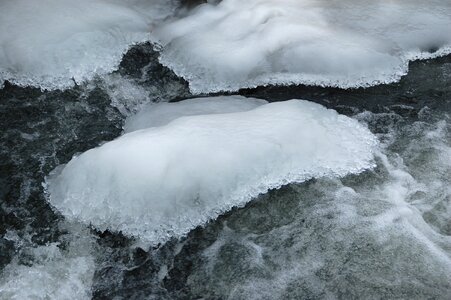 Frozen water winter cold photo