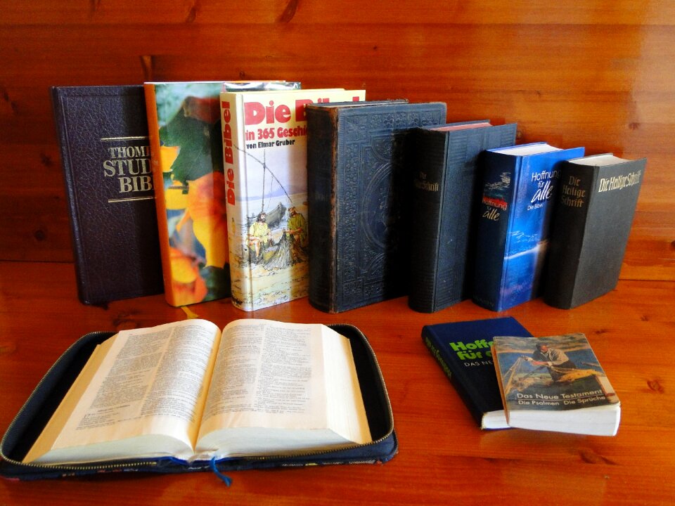 Holy biblical books photo