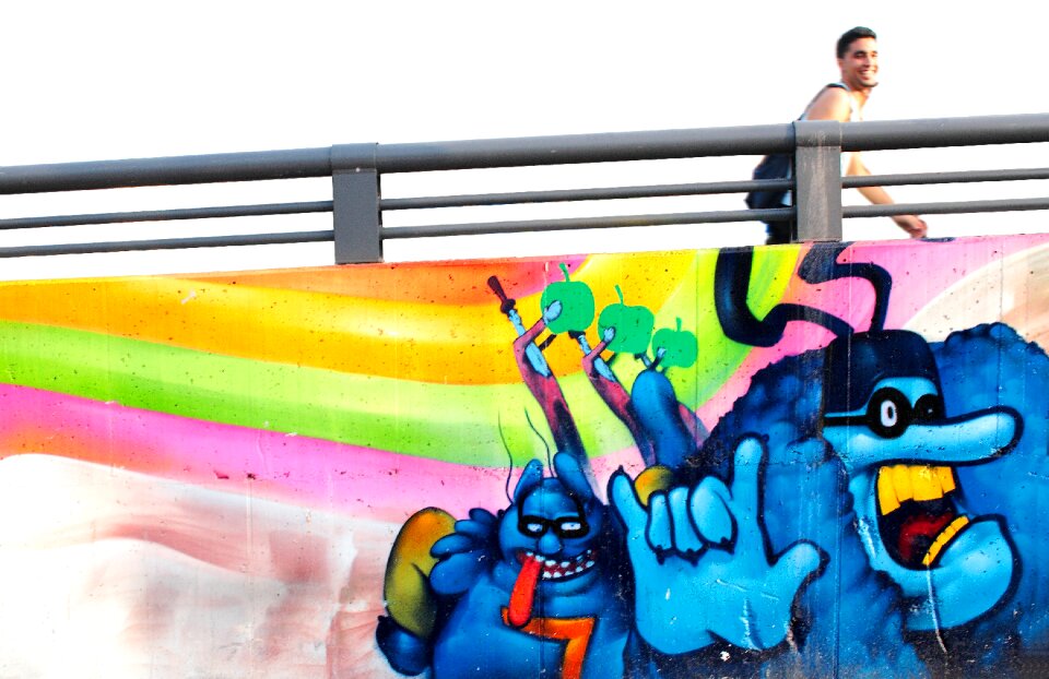 Mural street art background